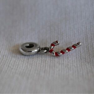 Authentic Retired Pandora Candy Cane Charm